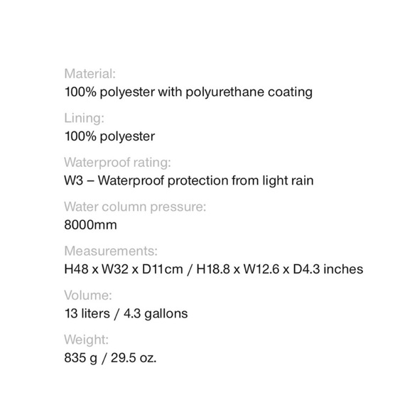 Rains Backpack BROKEN SIDE ZIPPER - Picture 8 of 8